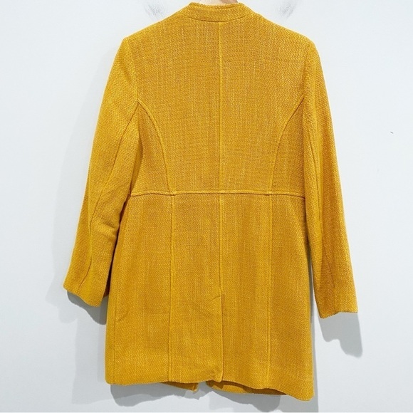 CHICO’S Modern Textured Topper Jacket Long Sleeve Yellow Gold Size 0 US 4 Small - Picture 6 of 12